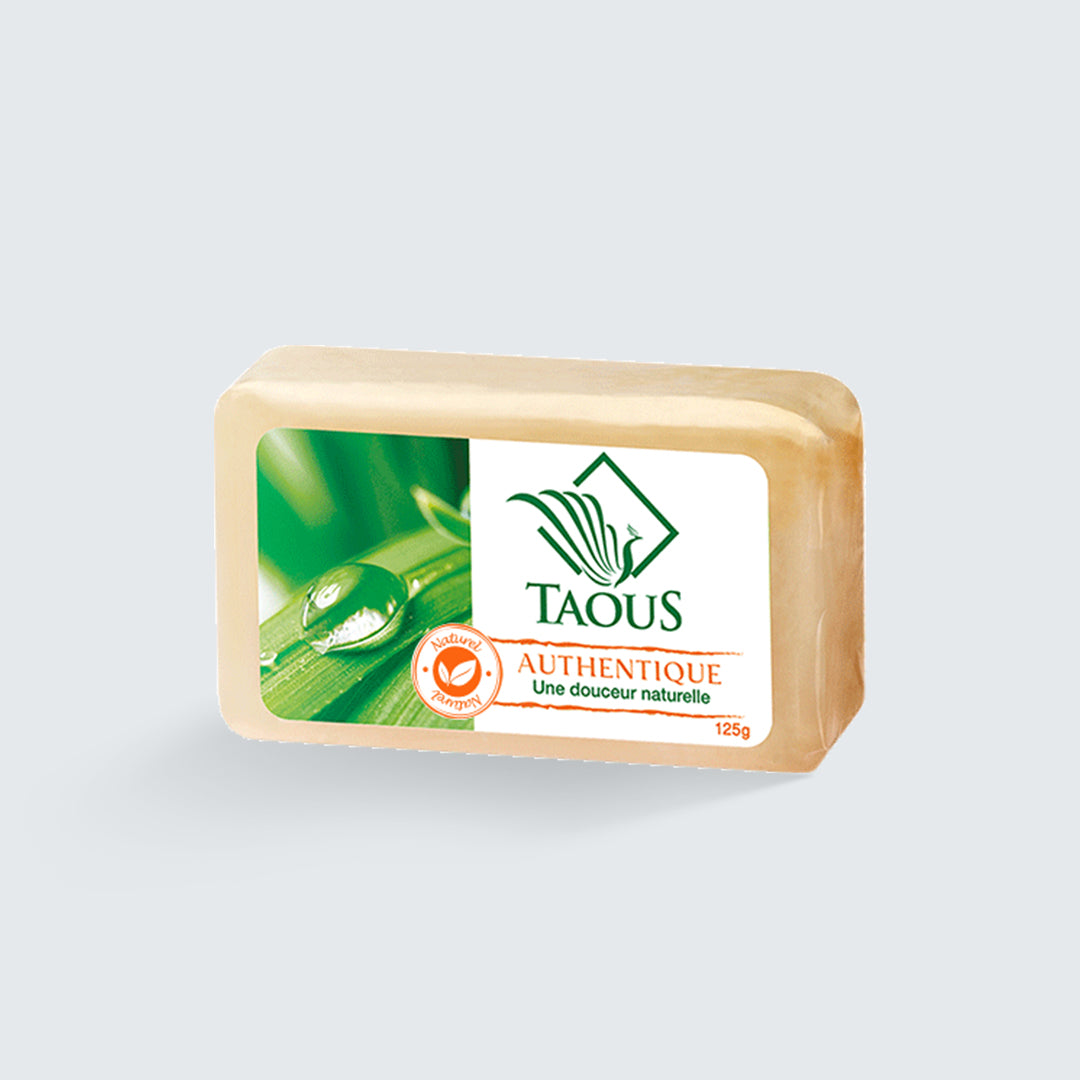 Savon taous un savon naturel et doux, qui nettoie la peau en douceur sans l'agresser.