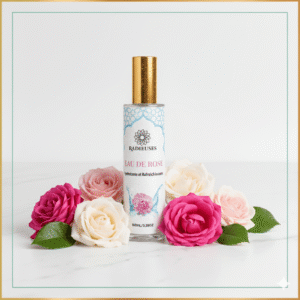 L’eau de rose Radieuses est un soin naturel aux propriétés apaisantes, hydratantes et tonifiantes. Elle équilibre le pH de la peau, resserre les pores et illumine le teint. Adaptée à tous les types de peau, elle calme les rougeurs et rafraîchit instantanément. Idéale aussi pour les cheveux, elle leur apporte douceur et brillance. Polyvalente, elle s’utilise en tonique, en brume ou en base dans des soins naturels.