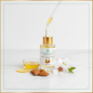 Huile d’amande douce Radieuses - Huile végétale pure 30ml pour hydrater, apaiser et nourrir peau et cheveux sensibles.
