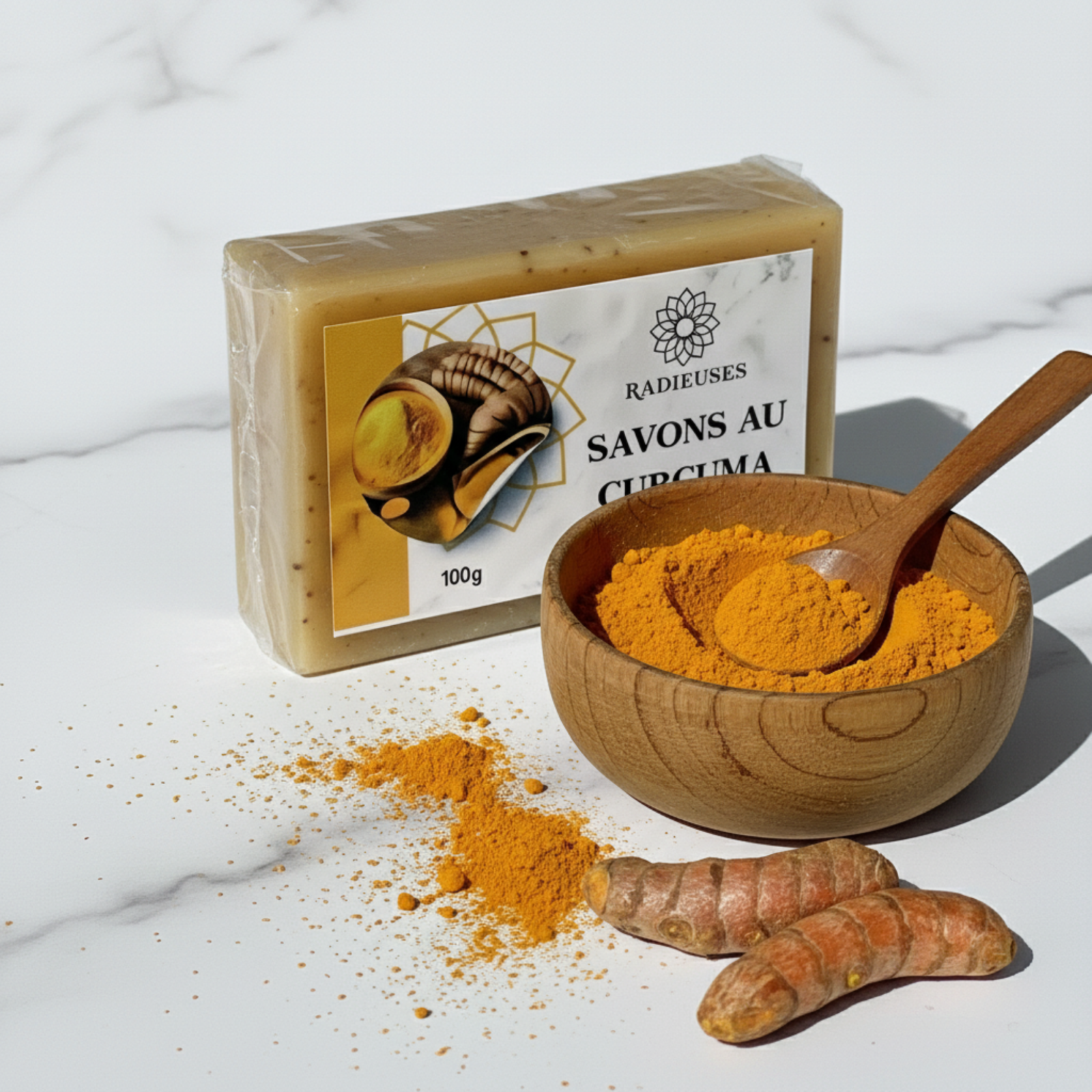 Savon Éclat au Curcuma Radieuses - Teint Unifié