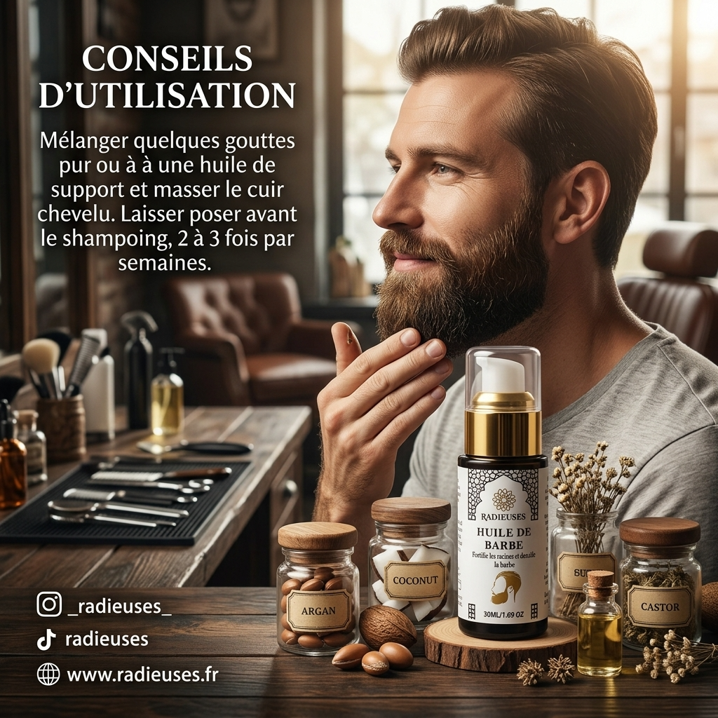 Huile pour barbe naturelle Le Soin du Gentleman
