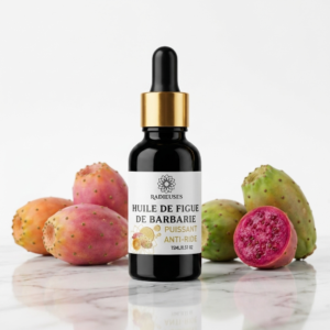 Huile de pépins de figues de barbarie bio pour le visage - Soin naturel Radieuses.