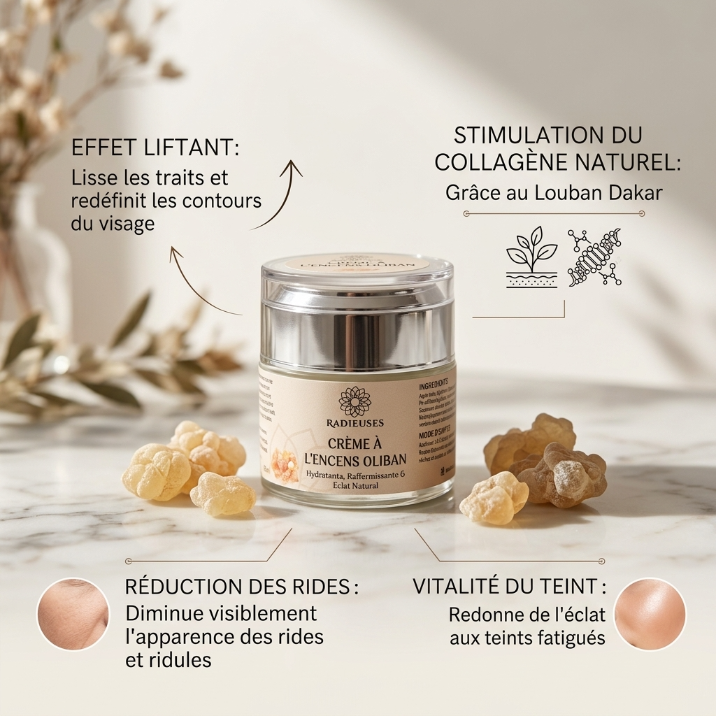 les bénéfices de la crème lifte à l'oliban louban dakar