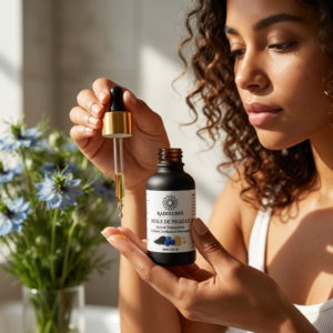 Soin de la peau à l'huile de nigelle
