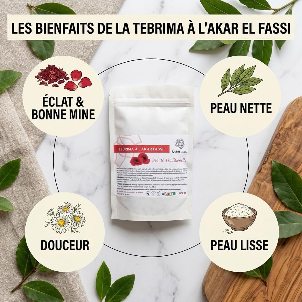 Bienfaits de la tebrima à l’Akar El Fassi : éclat, peau nette, douceur et peau lisse