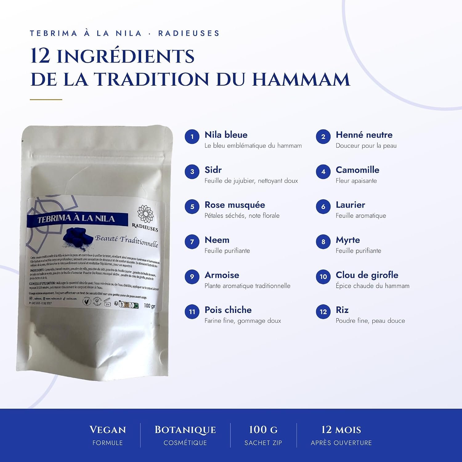 Les 12 ingrédients naturels de la tabrima au Nila